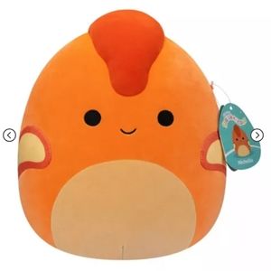 Nichelle the orange dinosaur with puffy head squishmallows 11" NWT